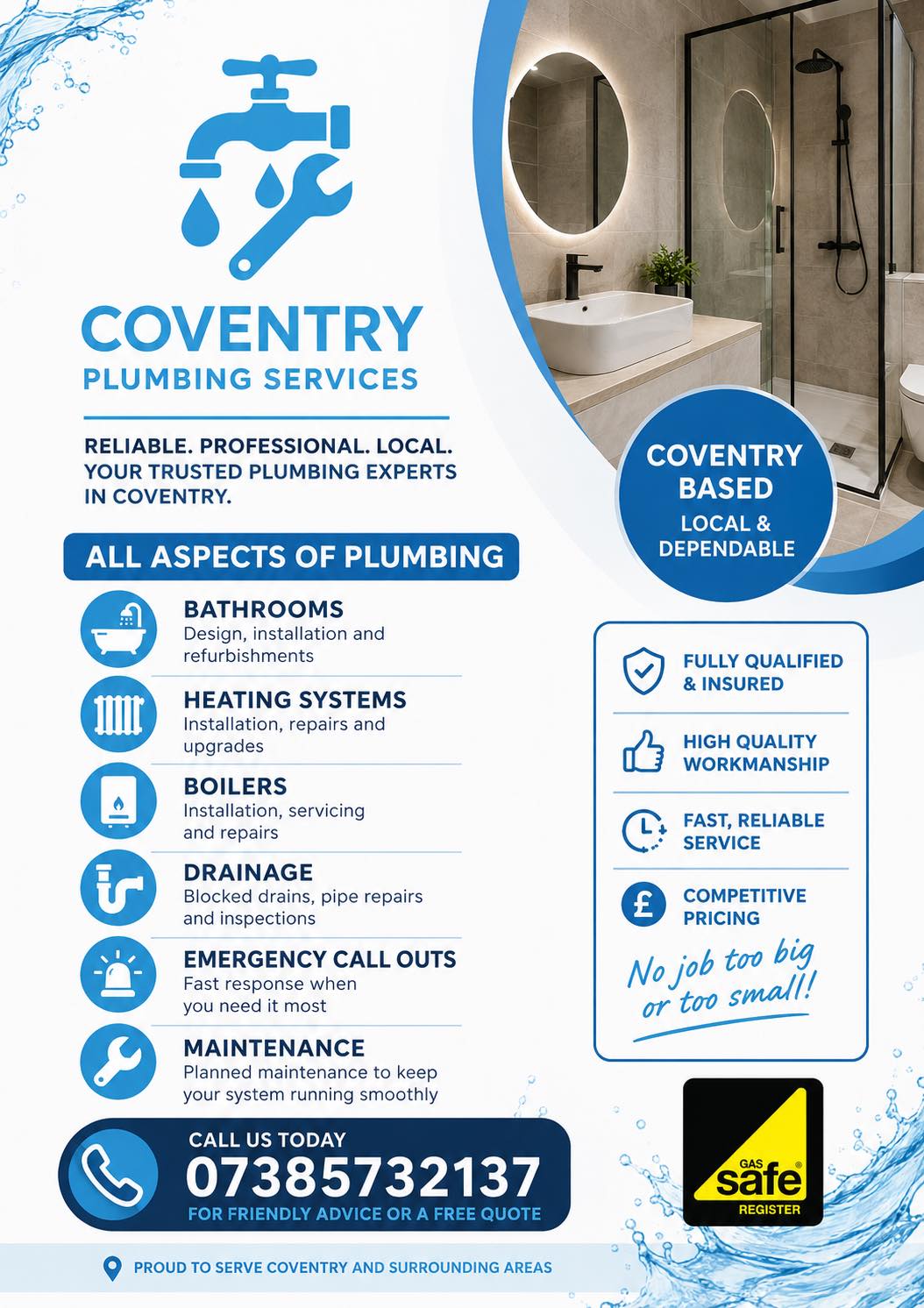 Coventry Plumbing Services — local Coventry plumber